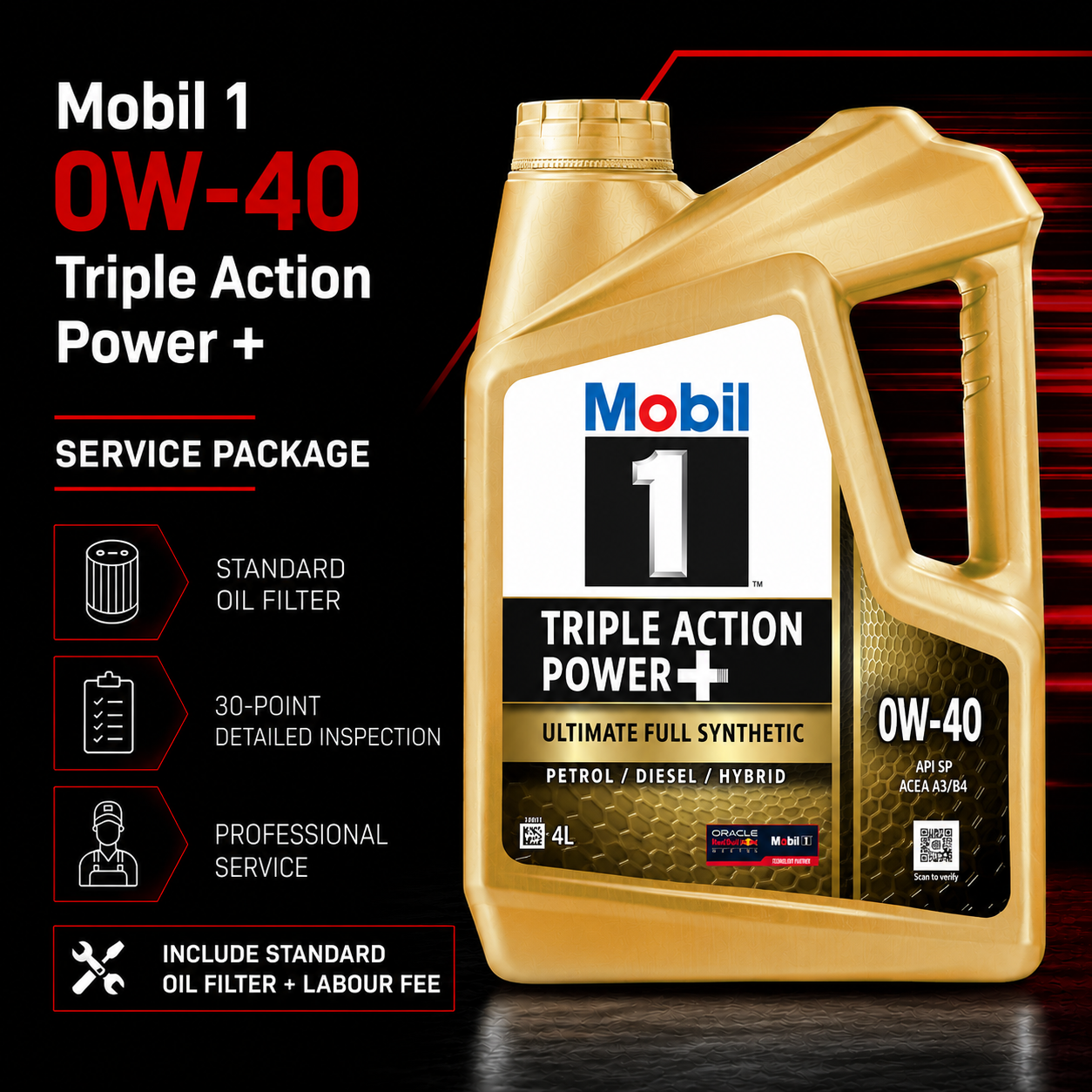 Merc C-Class Engine Oil Service Package - Include Oil Filter & Labour Fee