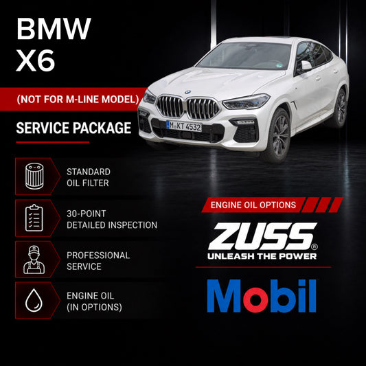BMW X6 Engine Oil Service Package - Include Oil Filter & Labour Fee