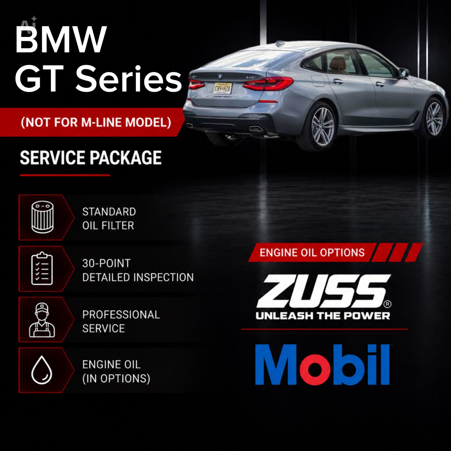 BMW 6 Series GT Engine Oil Service Package - Include Oil Filter & Labour Fee