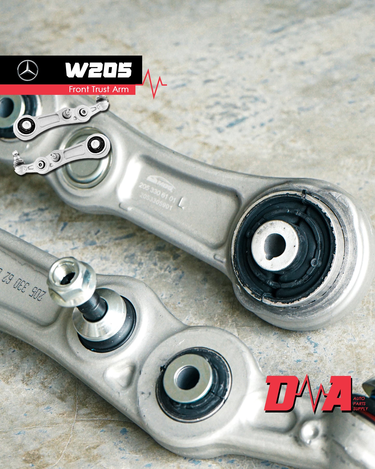 C-Class Front Lower/Trust Arm (LH/RH) Mercedes-Benz - 2pcs
