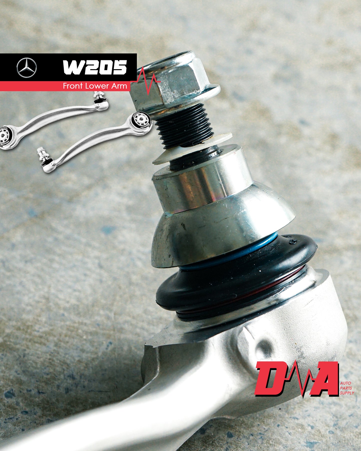 C-Class Front Trust/Lower Arm (LH/RH) Mercedes-Benz - 2pcs