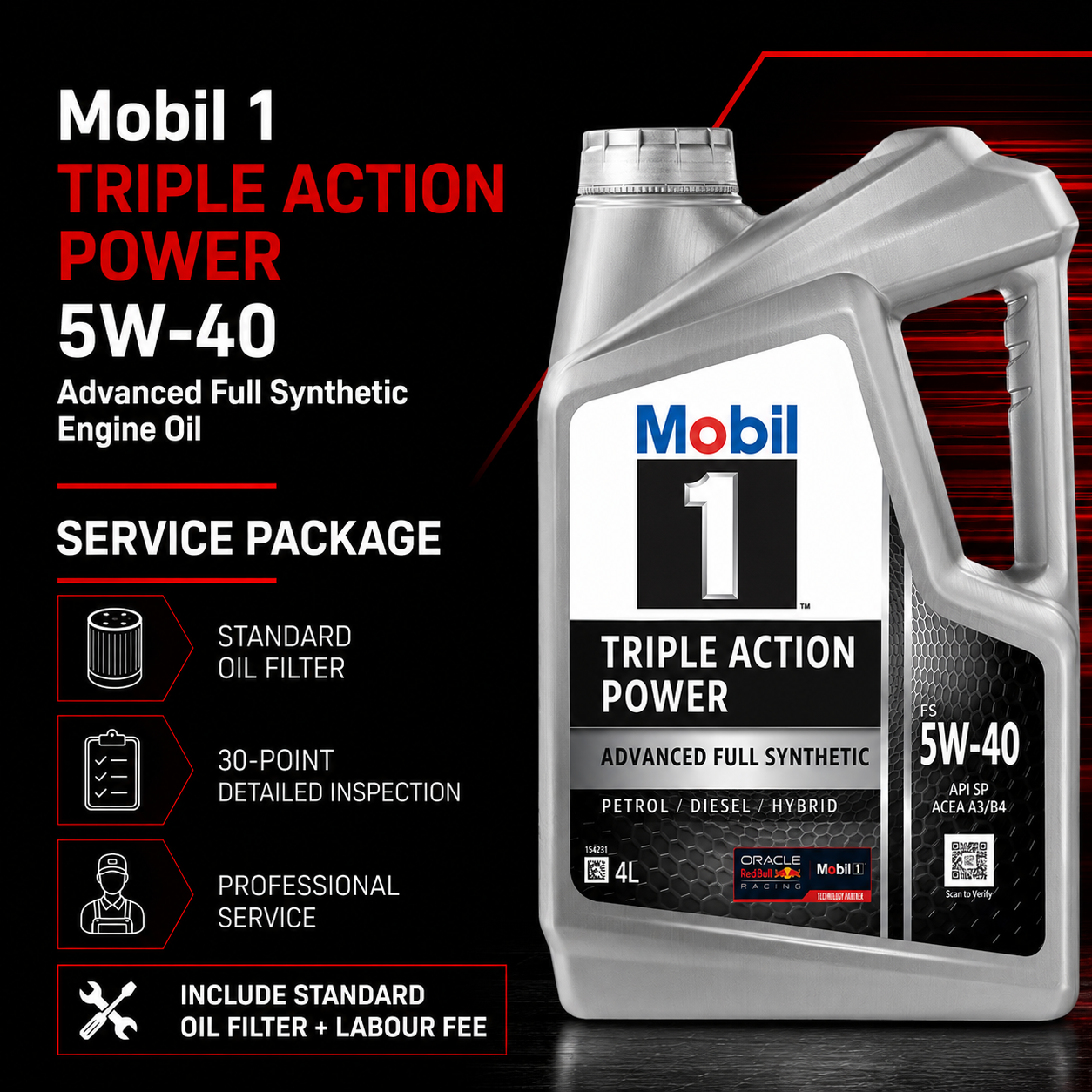 Merc C-Class Engine Oil Service Package - Include Oil Filter & Labour Fee