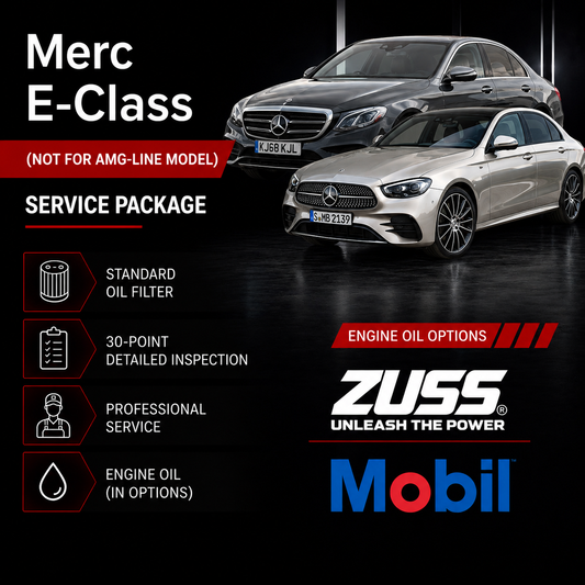 Merc E-Class Engine Oil Service Package - Include Oil Filter & Labour Fee