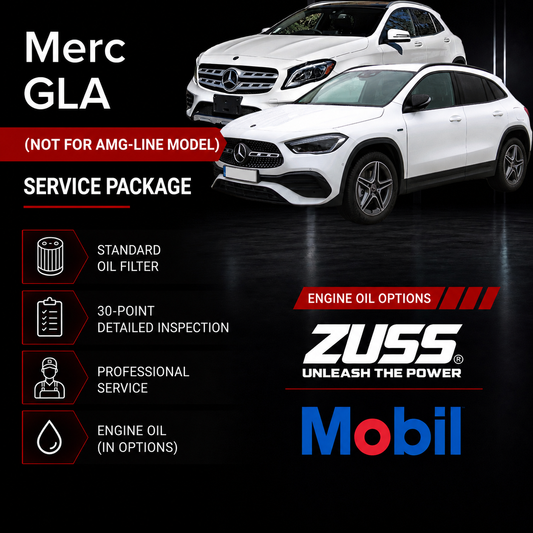 Merc GLA Engine Oil Service Package - Include Oil Filter & Labour Fee