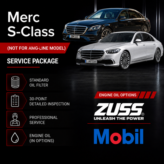 Merc S-Class Engine Oil Service Package - Include Oil Filter & Labour Fee
