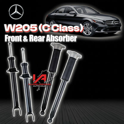 C-Class W205 Front & Rear Absorber (LH/RH) Mercedes-Benz - 4pcs