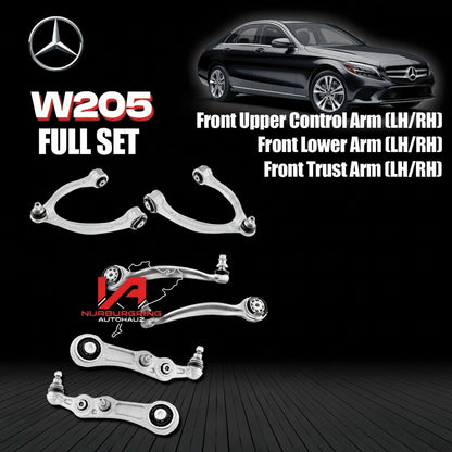 FULL Set - W205 Front Upper Arm/Lower Arm/Trust Arm (LH/RH) Mercedes-Benz