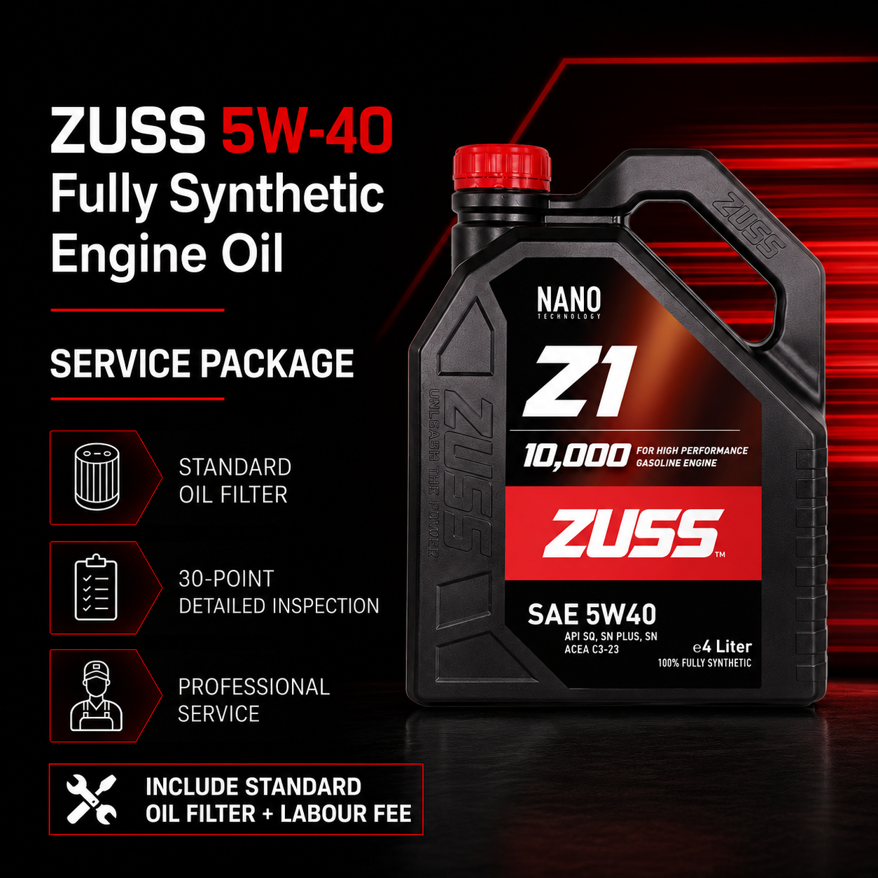 Merc C-Class Engine Oil Service Package - Include Oil Filter & Labour Fee